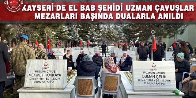 Uzman Çavuşlar Mezarlarının Başında Anıldı
