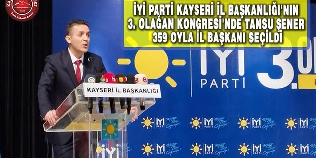 İYİ Parti İl Başkanı Tansu Şener Oldu