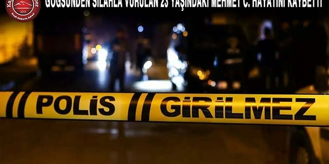 Silahla Vurulan Genç Hayatını Kaybetti