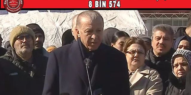 Cumhurbaşkanı Erdoğan Deprem Bölgesinde