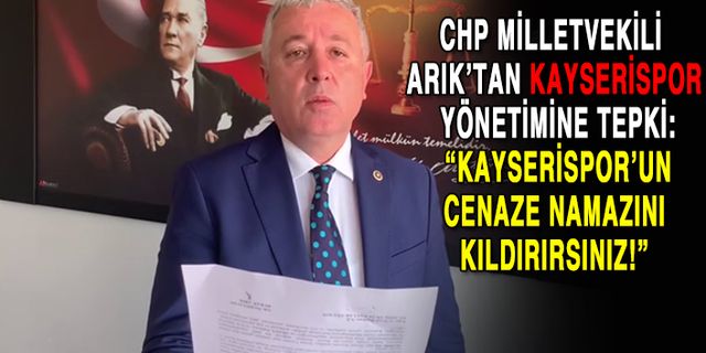 "Kayserispor'un Cenaze Namazını Kıldırırsınız"