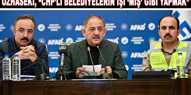 Mehmet Özhaseki CHP'li Belediyeleri Eleştirdi