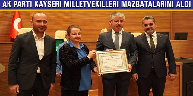 Ak Parti Vekillerine Mazbata Töreni