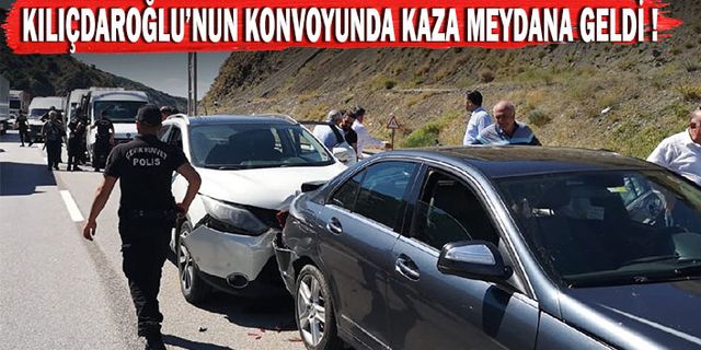 Kılıçdaroğlu'nun Konvoyunda Kaza!