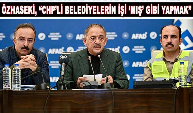 Mehmet Özhaseki CHP'li Belediyeleri Eleştirdi