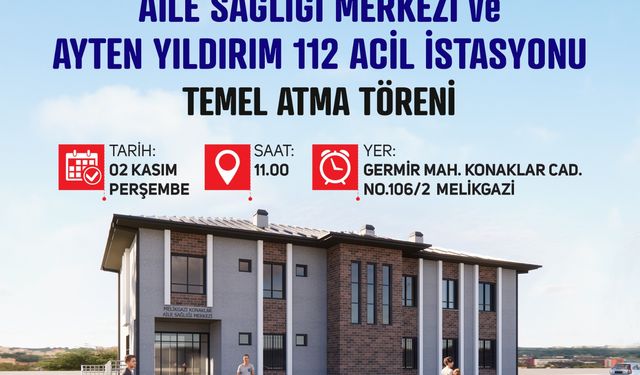 Melikgazi’den Bir Aile Sağlığı Merkezi de Germir Mahallesi’ne