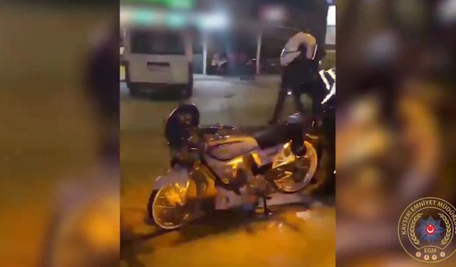 Vatandaşları Rahatsız Eden Motosiklet Sürücüleri Yakalandı