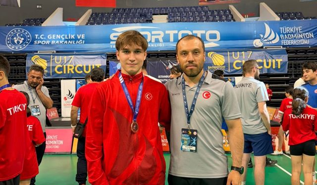 Milli Badmintoncu Hasan Can bronz madalyayla döndü
