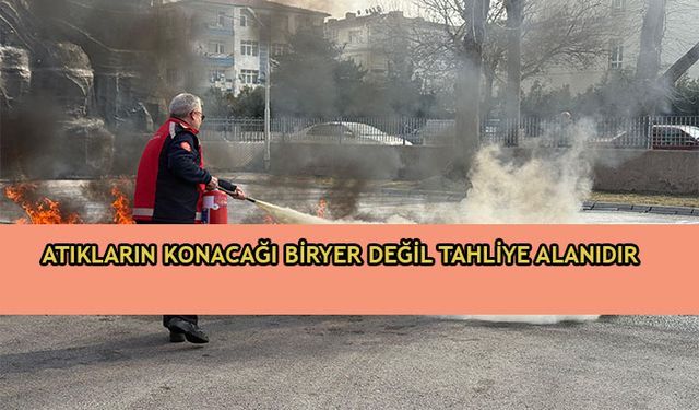 Başkan Kızılkan: “Yangın merdiveni depo değildir, tahliye alanıdır”