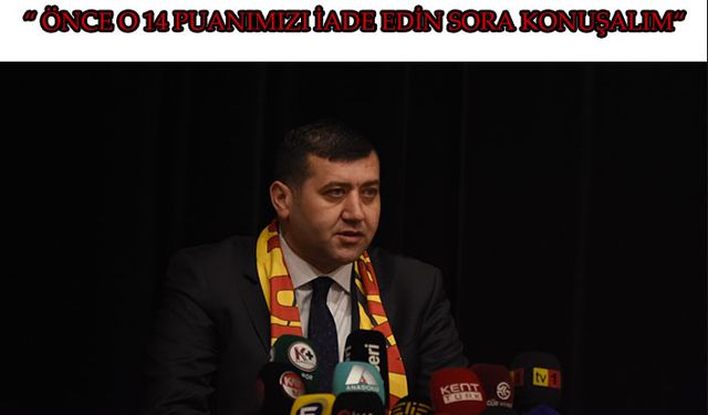 MHP Milletvekili Baki Ersoy: Kayserispor’un 14 puanı gasp edildi
