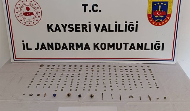 Jandarma operasyonuyla 208 tarihi eser ele geçirildi