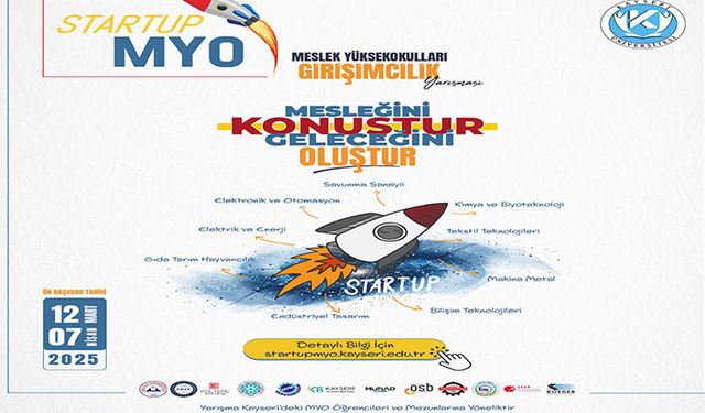 Startup MYO ödüllü proje yarışması için harekete geçildi