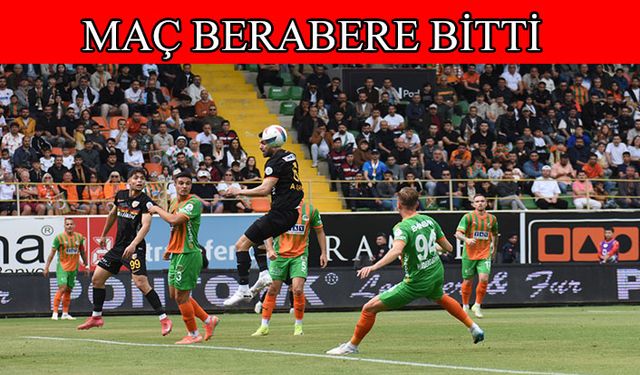 Alanyaspor- Kayserispor: 1-1