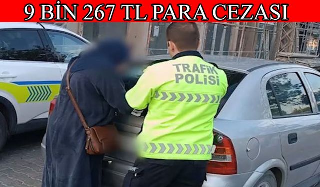 Ters yönde ilerleyen sürücüye para cezası