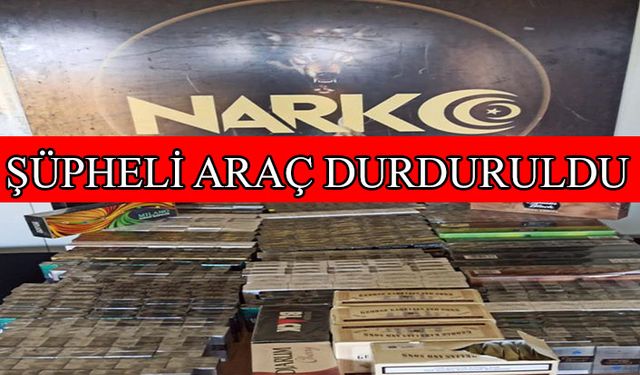 Araçta kaçak ürünler ele geçirildi