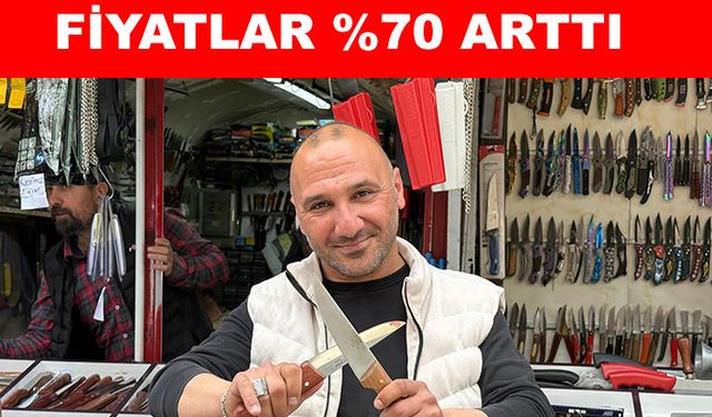 Bayram öncesi bıçak bileme yoğunluğu