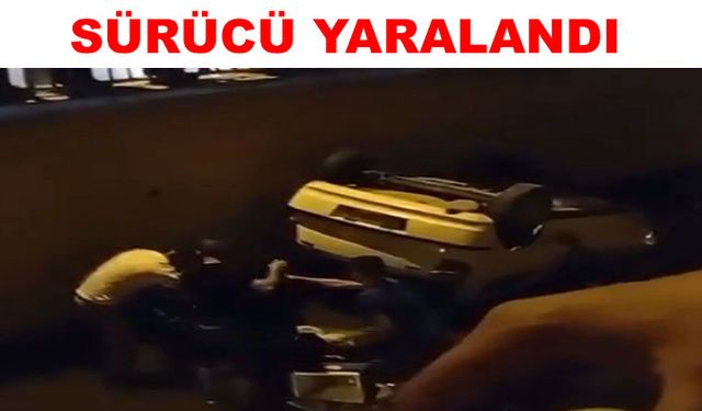 Su kanalına otomobil düştü
