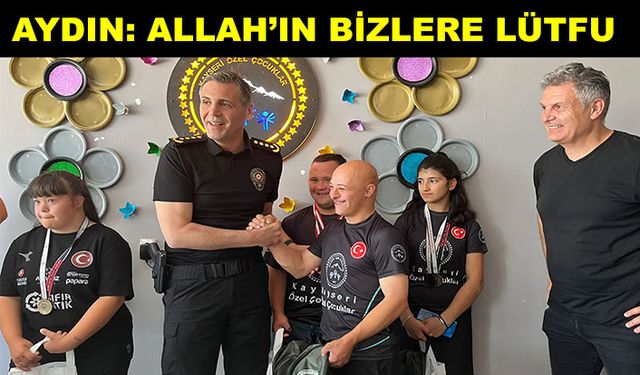 Özel sporcular için kutlama yapıldı