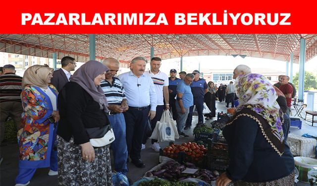 Palancıoğlu, “Üç yerde köy pazarı açıyoruz”