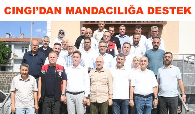 Cıngı; “Mandacılığın geliştirilmesi için azami gayret göstereceğiz”
