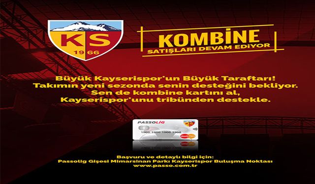 Kayserispor’dan şehit ve gazi yakınları ile engelli taraftarlara indirimli kombine
