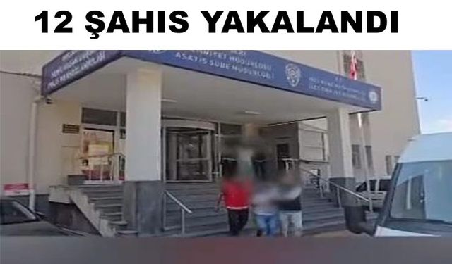Polis ekiplerinden eş zamanlı operasyon