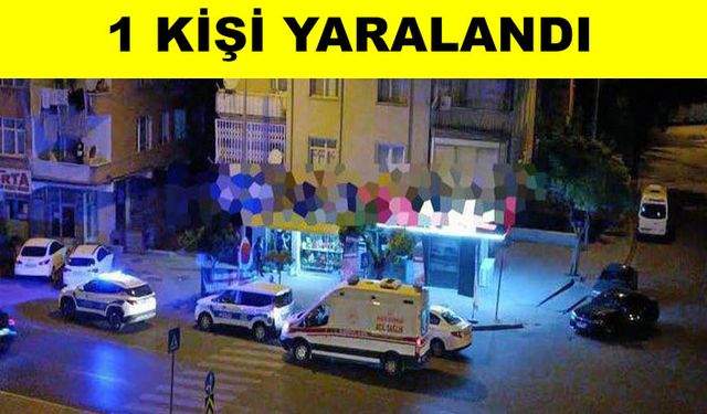 Çiçekçide meydana gelen silahlı saldırıda 1 kişi yaralandı