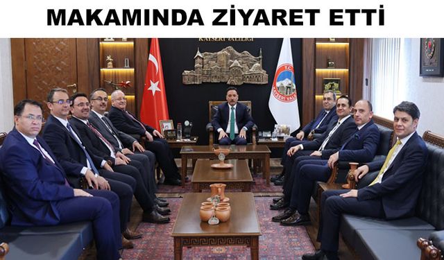 İçişleri Bakanlığı Mülkiye Müfettişleri heyeti Kayseri'de