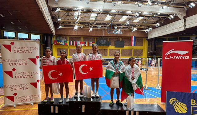 Badminton sporcuları Hırvatistan’dan 3 altın 1 gümüş madalyayla döndü