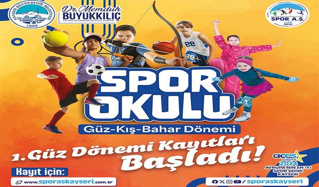 Spor okulları kayıtları başladı
