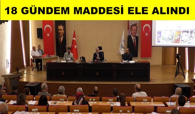 Talas Belediyesi Eylül ayı meclis toplantısı gerçekleştirildi