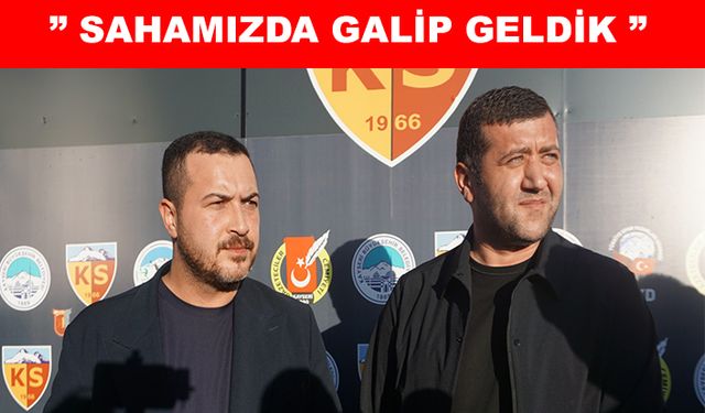 Baki Ersoy ve Dirgenali, Erciyes 38 FK – Ağrı 1970 Spor maçından sonra açıklama yaptı