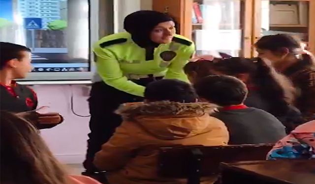 Öğrencilere trafik güvenliği eğitimi