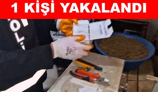 Kayseri'de kaçak sigara operasyonu