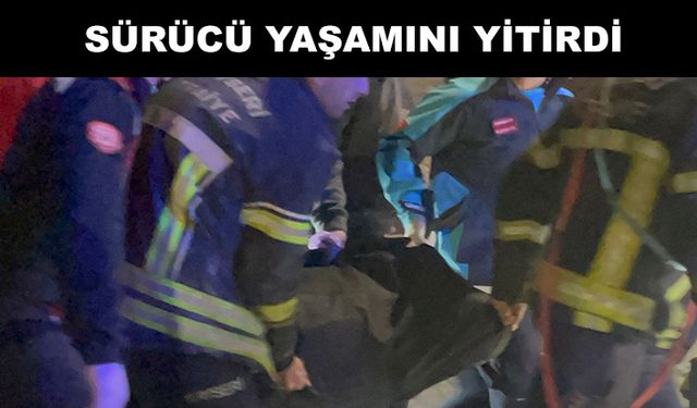 Derevenk vadisine araç yuvarlandı