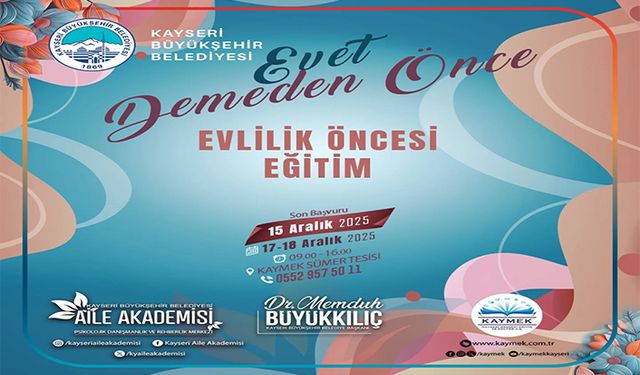 Büyükşehir Aile Akademisi'nden Evlilik Öncesi Eğitim