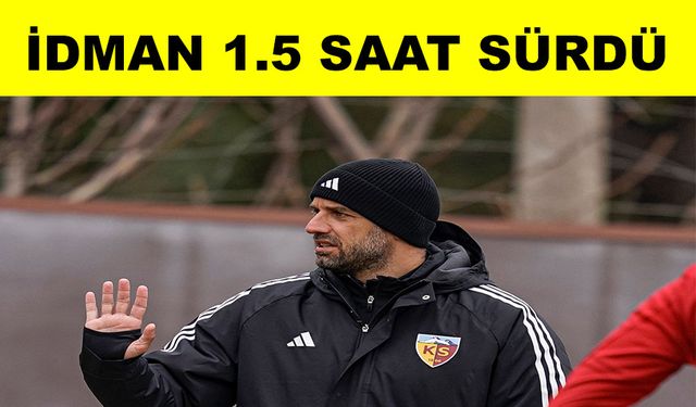 Kayserispor’da Alanyaspor hazırlıkları devam ediyor