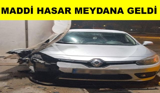 Benzinlikte drift atan araç kazaya sebep oldu