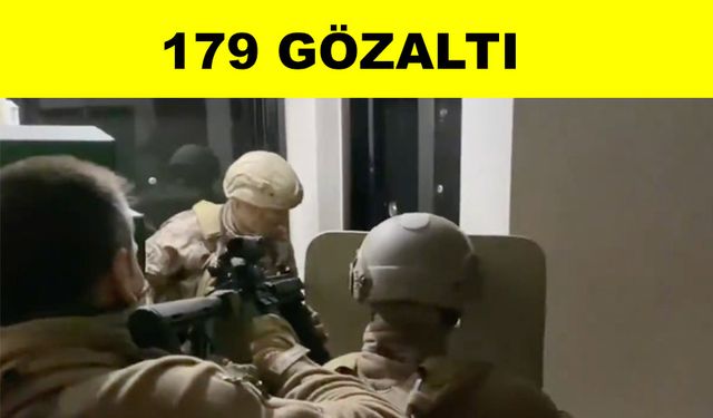 Kayseri dahil 52 ilde suç örgütlerine yönelik operasyon