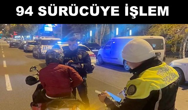 Kent genelinde trafik denetimi