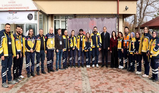 Kayseri Ambulans Rallisi başladı: Ekipler zamanla yarışarak vaka yönetimi yaptı