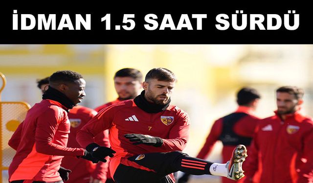 Kayserispor’un Konyaspor hazırlıkları devam ediyor