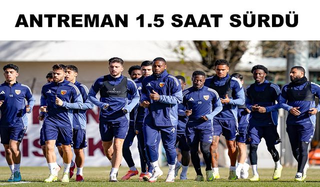 Kayserispor’da, Alanyaspor maçı hazırlıkları devam ediyor