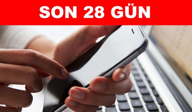 Kullanılmayan telefonlar için geri sayım