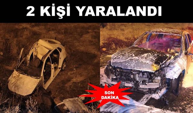 Kayseri'de iki otomobil çarpıştı