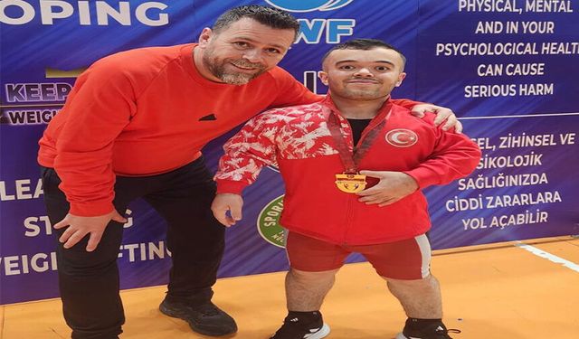 Kayserili halterci Çağdaş Kaya Türkiye Şampiyonu oldu