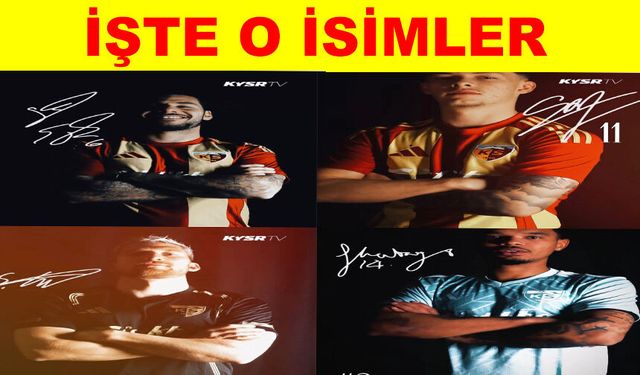 Kayserispor devre arası kadrosuna kattığı isimleri açıkladı