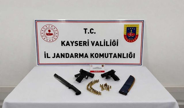 Kayseri’de ruhsatsız silah operasyonu: 1 gözaltı