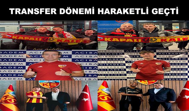 Kayserispor’da devre arası 9 kişi gitti, 8 kişi geldi
