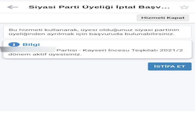 Haberiniz olmadan siyasi parti üyeliğiniz olabilir